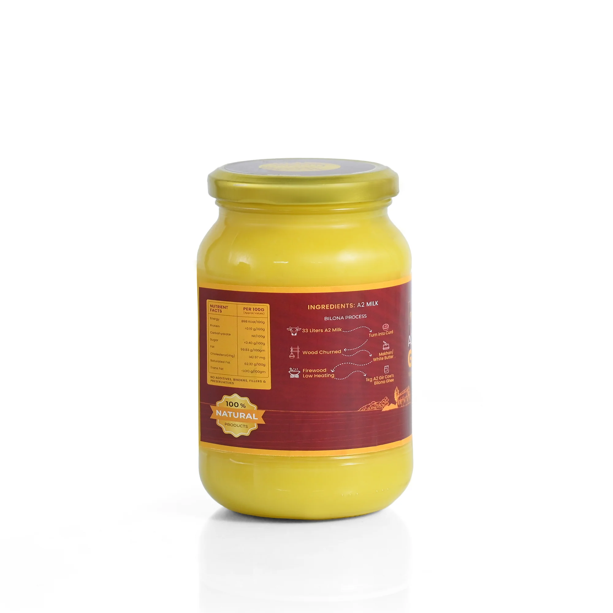 A2 Cow Pure Ghee , Desi Gir Cow (1 KG)